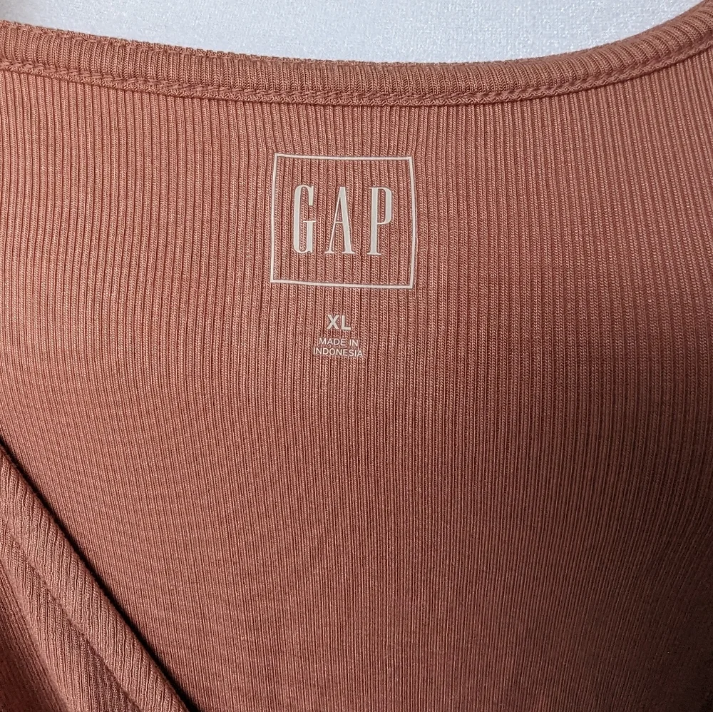 Gap Light Pink Faux Wrap Top XL NWT - Picture 5 of 5